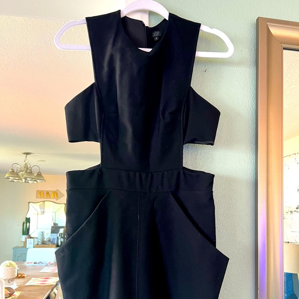 Cut out black dress